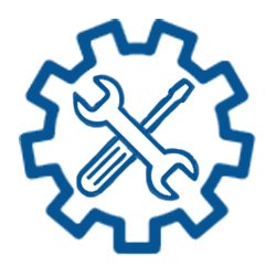 gear with tools icon