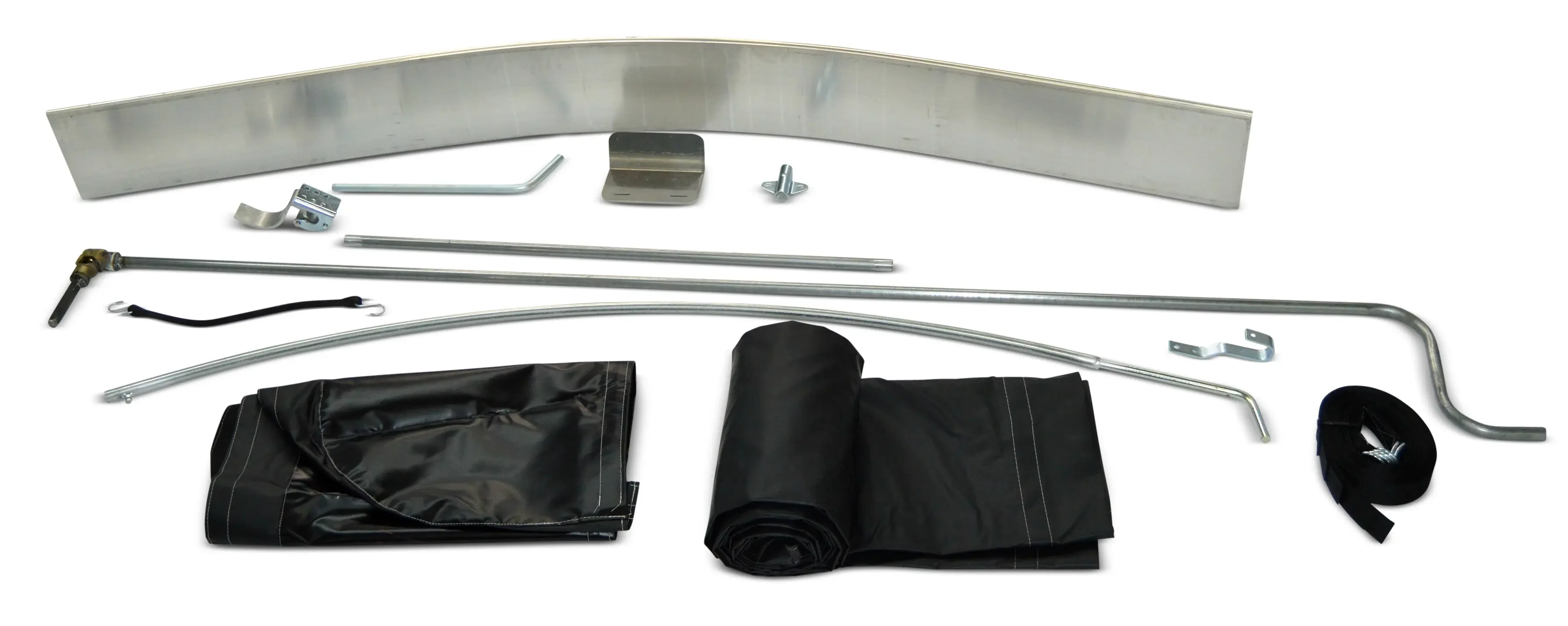 36' x 96" Side Roll Transfer Trailer Kit - 9 Bows