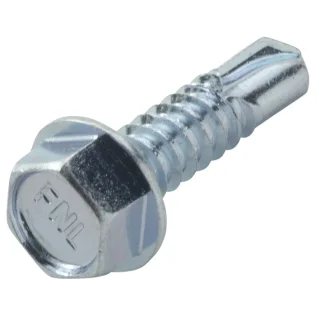 1/4" x 1" Tek Self-Drilling Screw with Hex Head for Sheet Metal