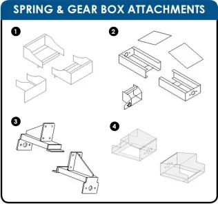Aluminum Round Bottom Gear Box Bracket