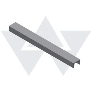 2" x 19" Aluminum C Channel