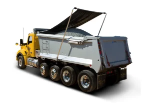 Telescoping Flip Tarp Kit with 20 ft Mesh Tarp